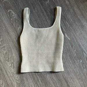 Babaton XXS cream tank top Aritzia